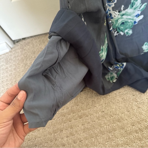 FREE PEOPLE Faded Bloom Printed Slip Dress in gray floral size small - Picture 10 of 10